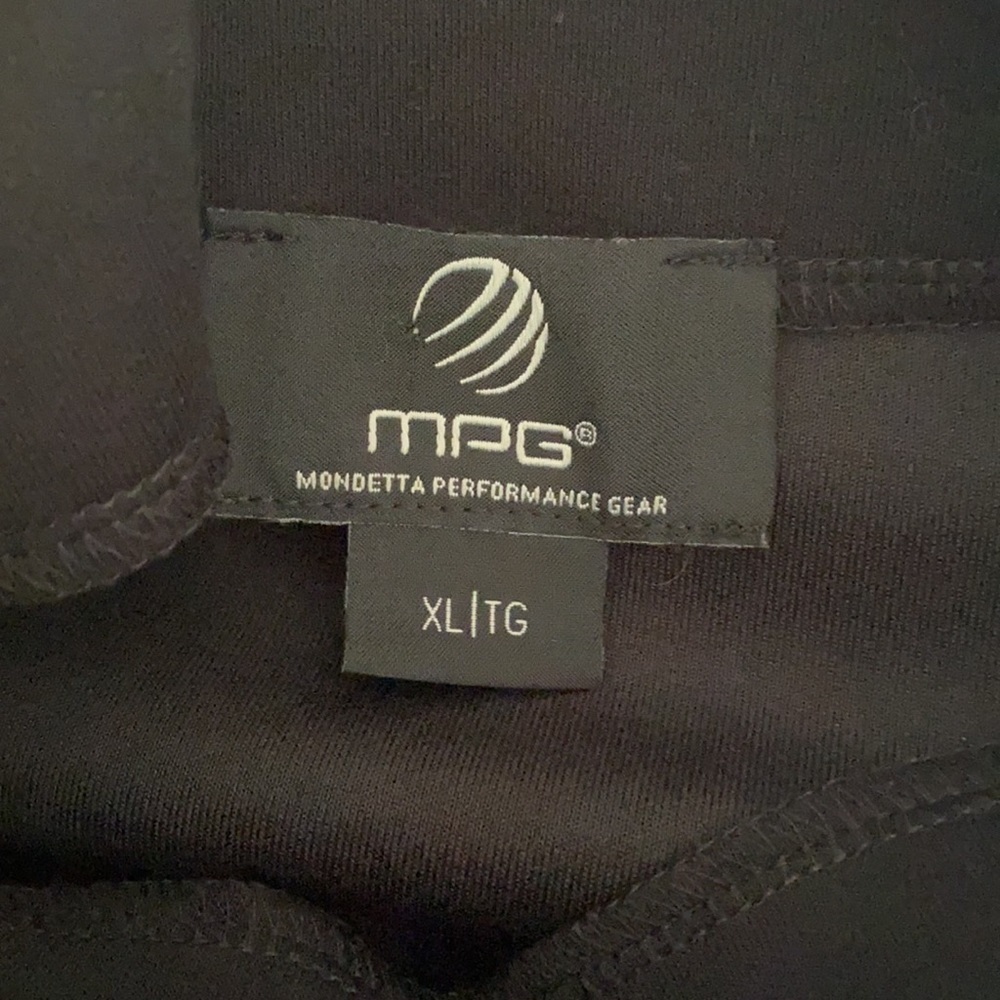 MPG Black Side-Slit Expressive Mock Neck Sz XL - Picture 7 of 11